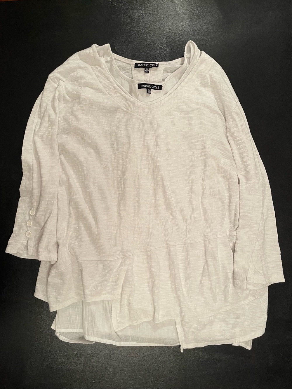 White Layered Peplum Tunic
